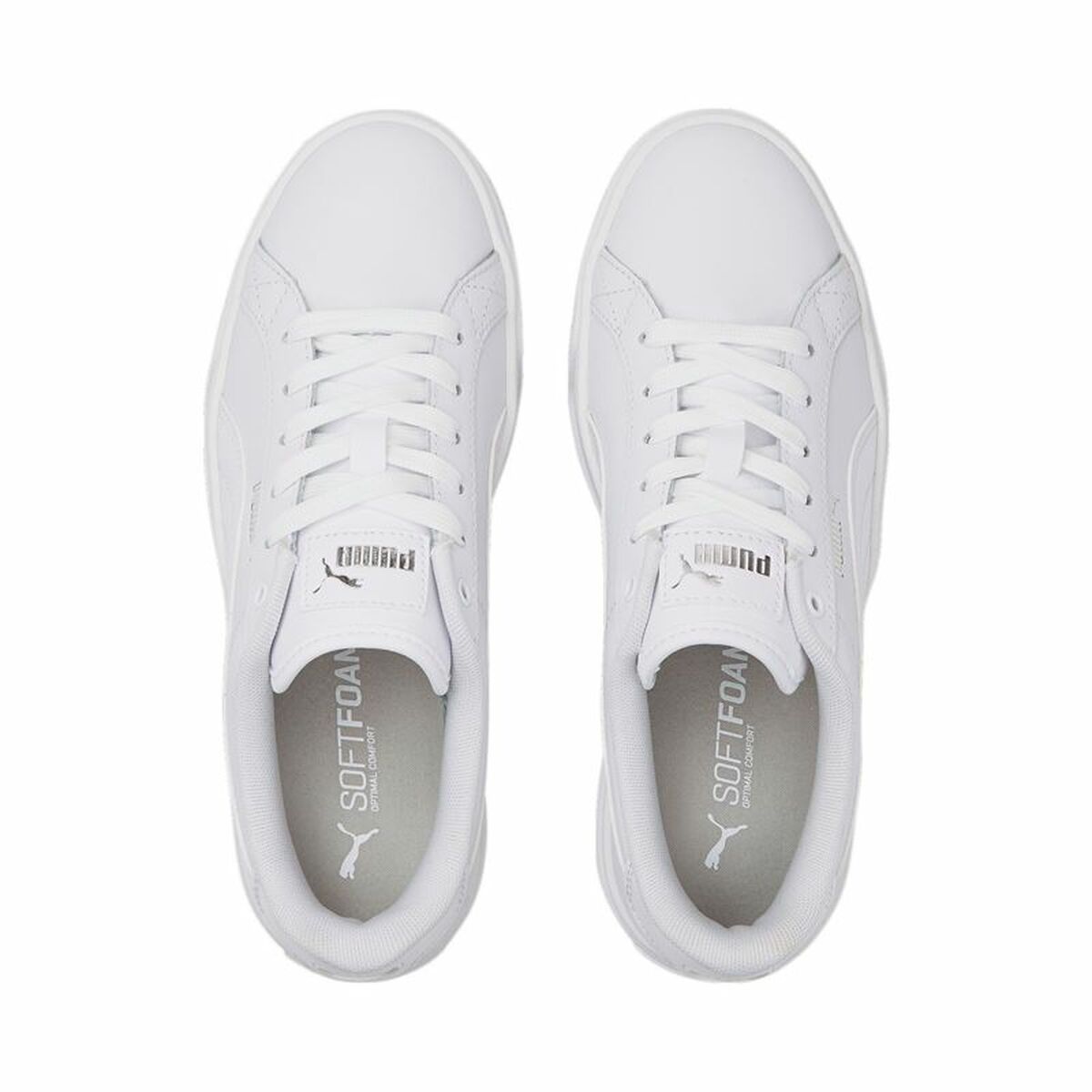Casual Damessneakers Puma Karmen L Wit