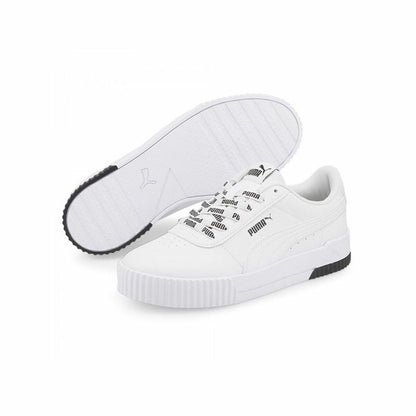 Sportschoenen voor Dames Puma Carina Logomania Wit