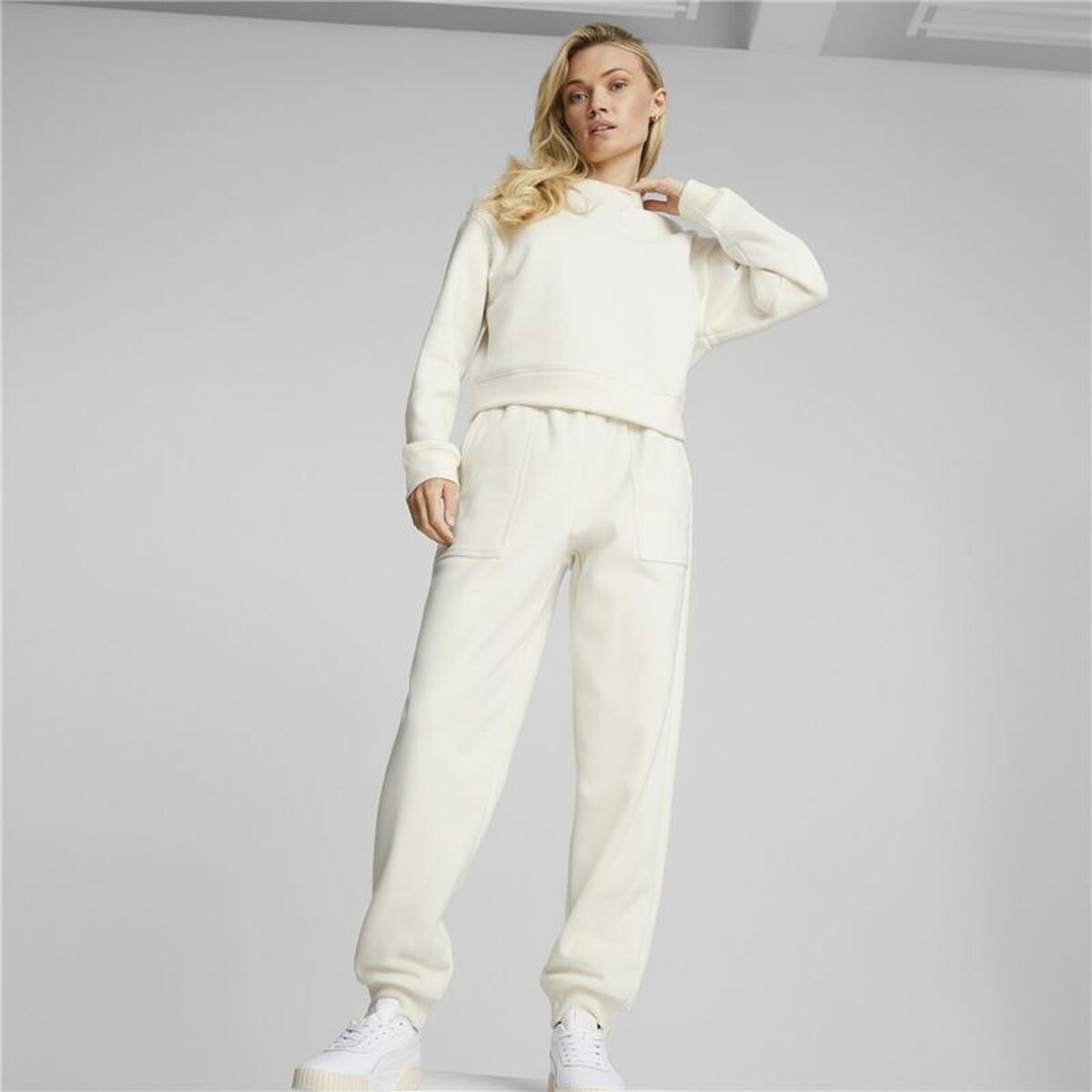 Joggingpak voor dames Puma Loungewear Wit