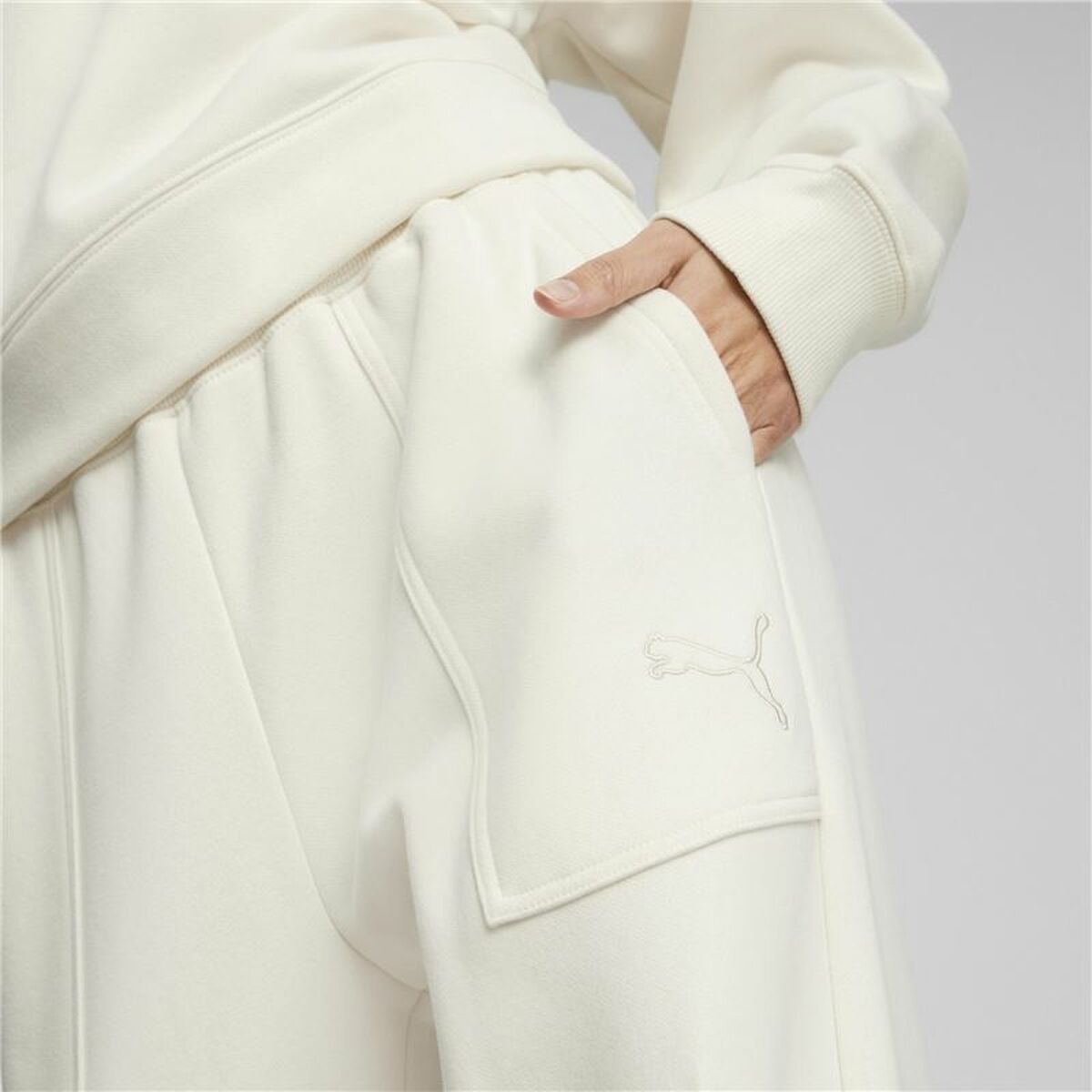 Joggingpak voor dames Puma Loungewear Wit