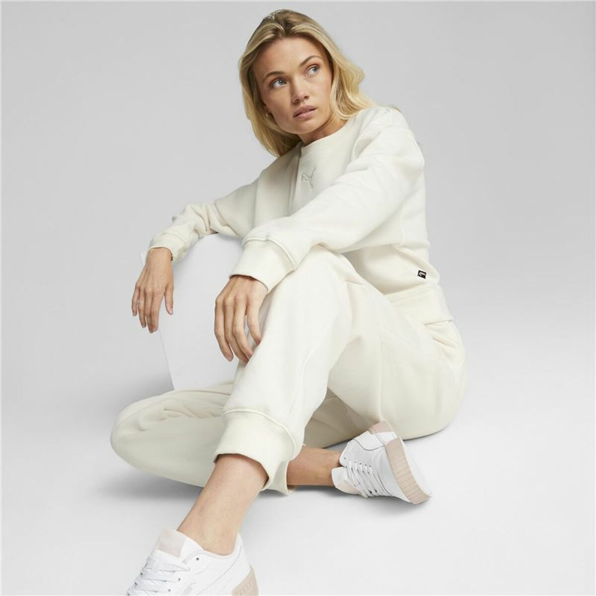 Joggingpak voor dames Puma Loungewear Wit