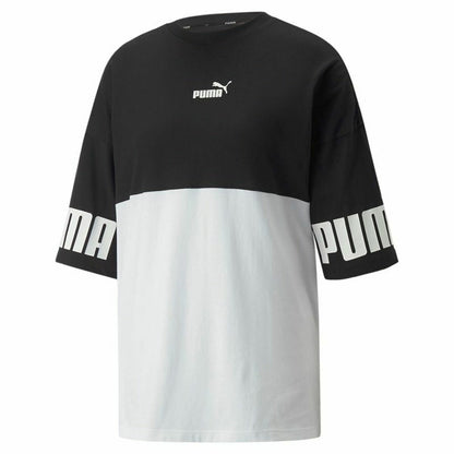 Shirt Puma Power Colorblock Wit Zwart