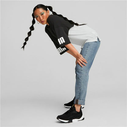 Shirt Puma Power Colorblock Wit Zwart