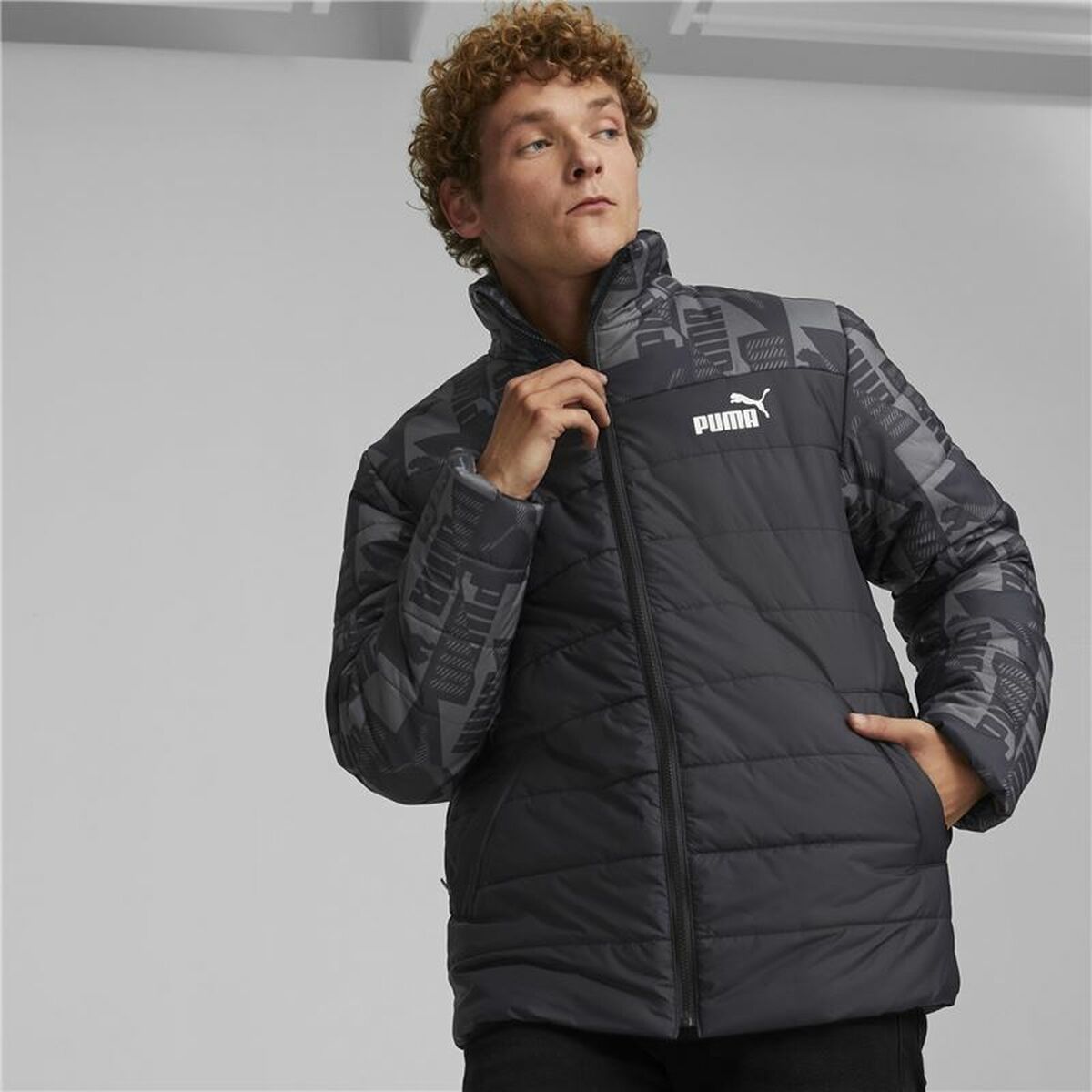 Heren Sportjas Puma Essentials Padded Zwart