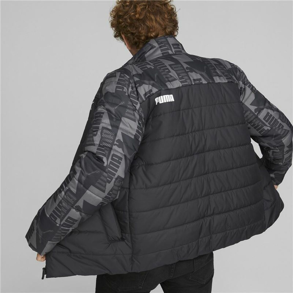 Heren Sportjas Puma Essentials Padded Zwart