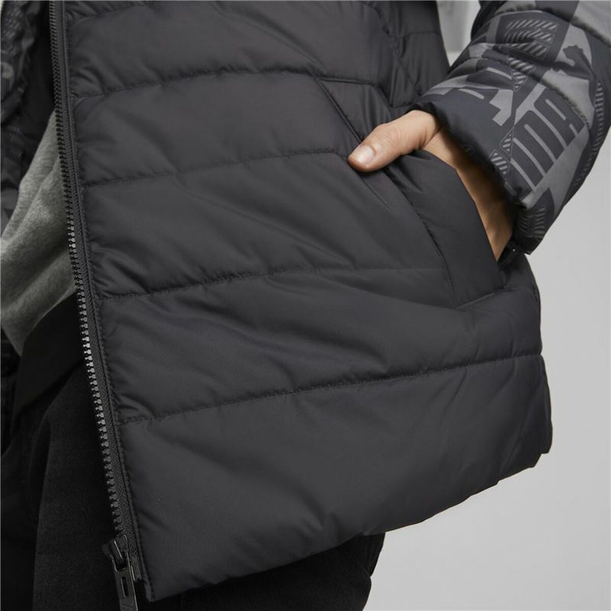 Heren Sportjas Puma Essentials Padded Zwart