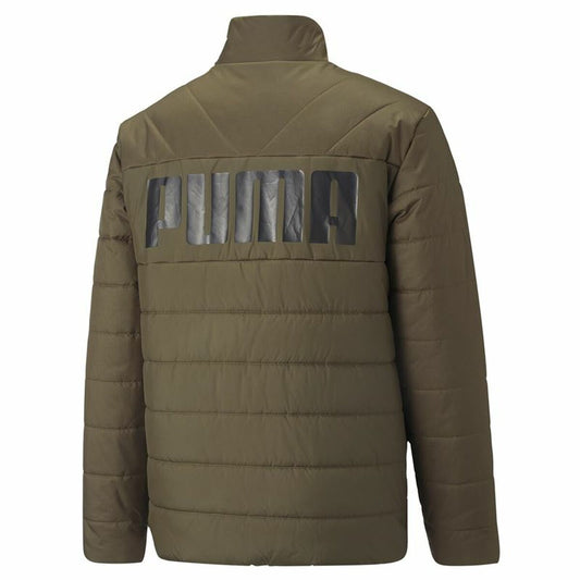 Heren Sportjas Puma  Essentials+ Padded Olijf