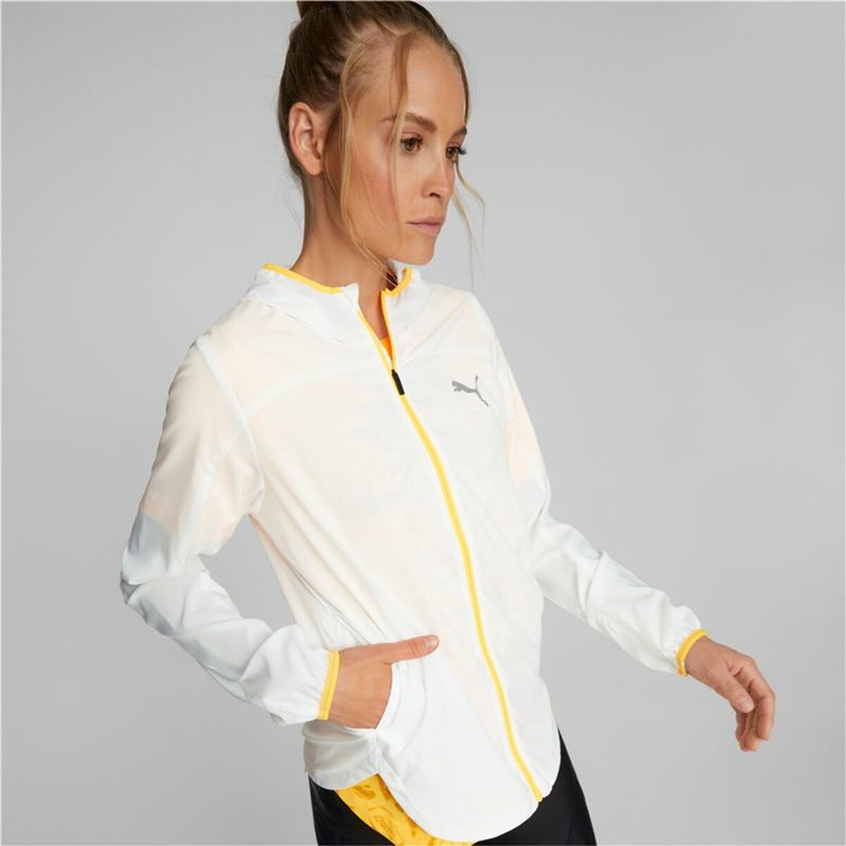 Sportjack voor dames Puma Wit