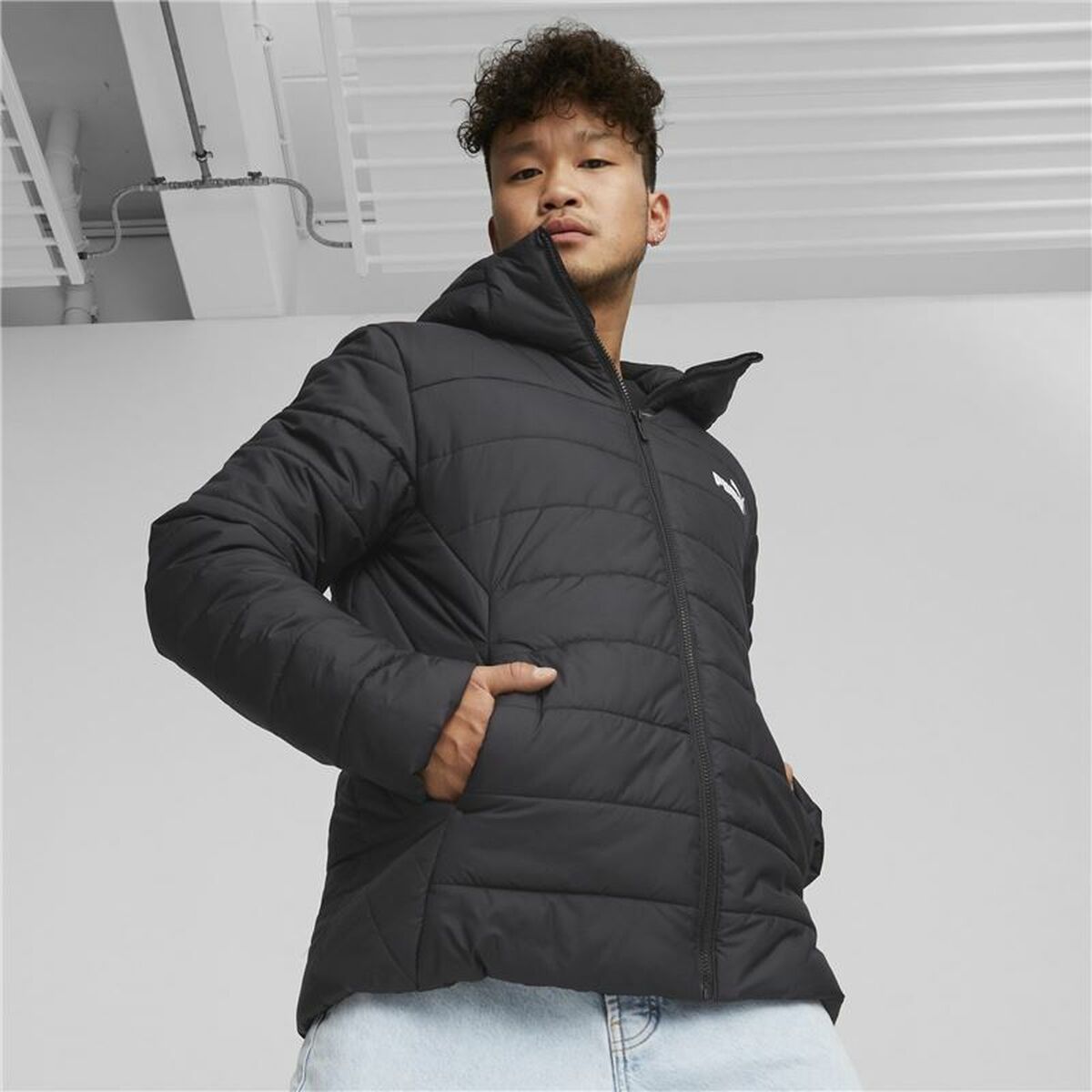 Jas Puma Essentials Padded Zwart
