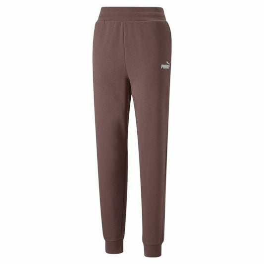 Volwassenen Trainingbroek Puma Ess+ Embroidery High-Waist Bruin Vrouw