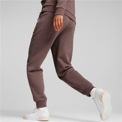 Volwassenen Trainingbroek Puma Ess+ Embroidery High-Waist Bruin Vrouw