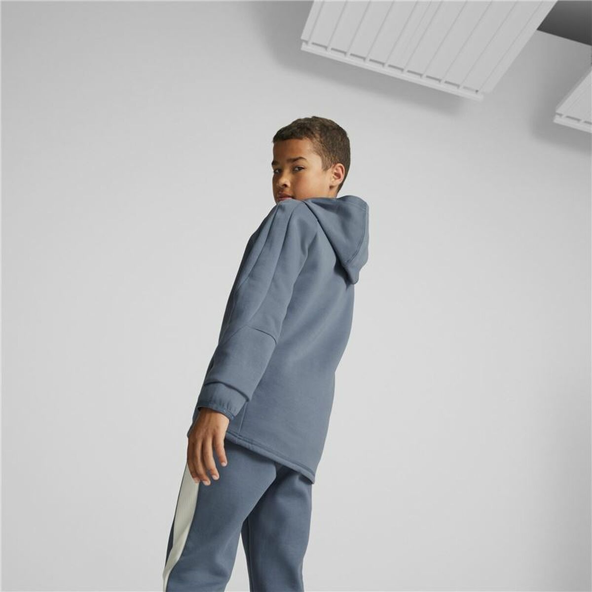 Uniseks Hoodie Puma Evostripe Youth Blauw