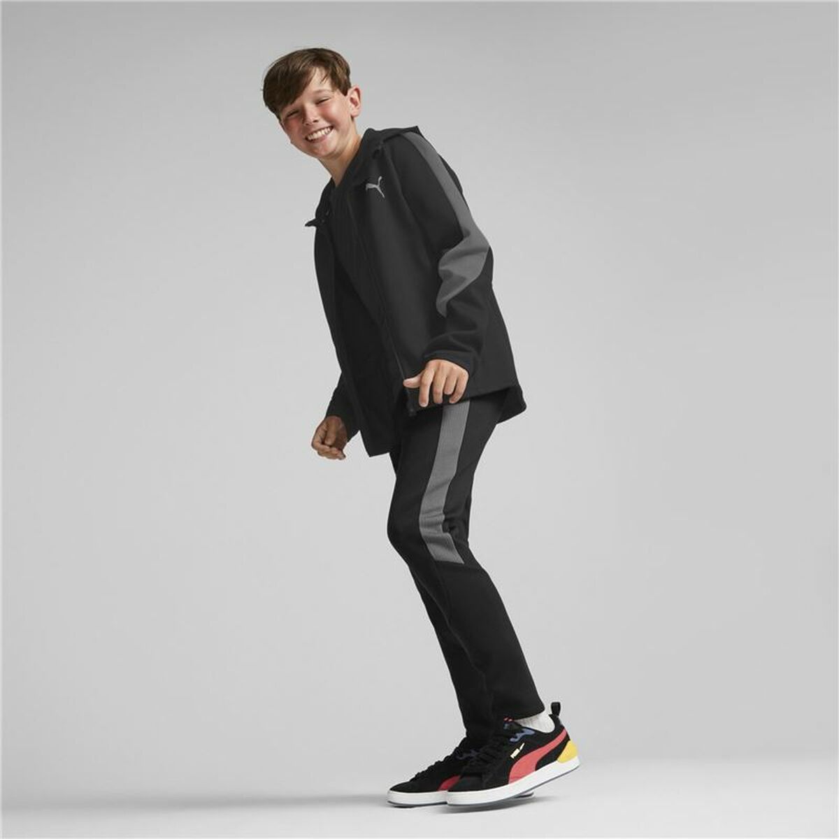 Sportjack voor kinderen Puma Evostripe Zwart