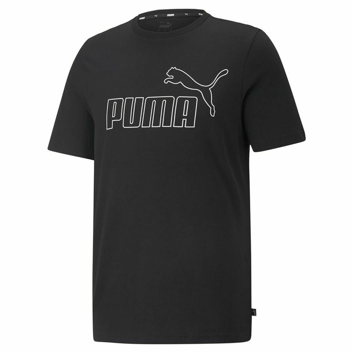 Heren-T-Shirt met Korte Mouwen Puma Essentials Elevated Zwart
