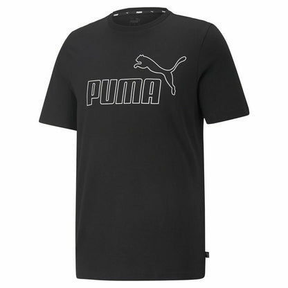 Heren-T-Shirt met Korte Mouwen Puma Essentials Elevated Zwart