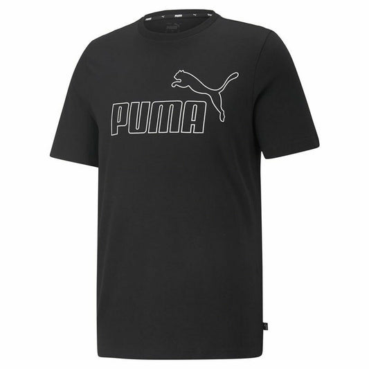 Heren-T-Shirt met Korte Mouwen Puma Essentials Elevated Zwart
