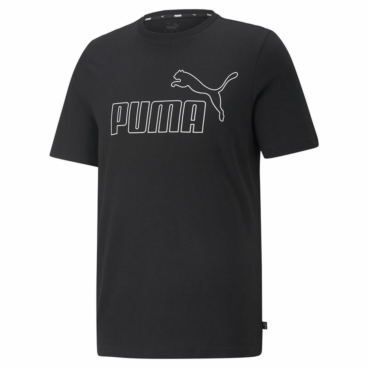 Heren-T-Shirt met Korte Mouwen Puma Essentials Elevated Zwart