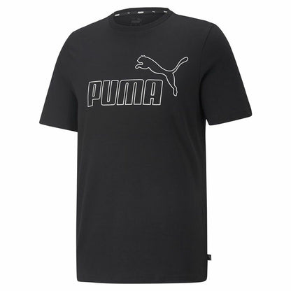 Heren-T-Shirt met Korte Mouwen Puma Essentials Elevated Zwart