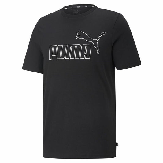 Heren-T-Shirt met Korte Mouwen Puma Essentials Elevated Zwart