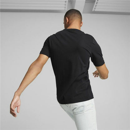 Heren-T-Shirt met Korte Mouwen Puma Essentials Elevated Zwart