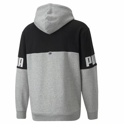 Herenhoodie Puma Power Colorblock Grijs