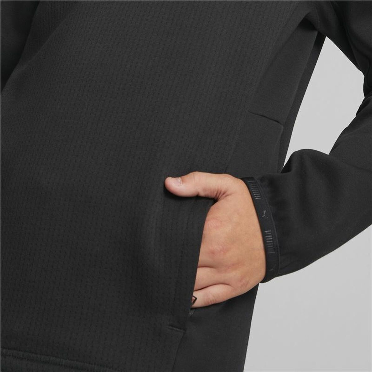 Uniseks Hoodie Puma Evostripe Youth Zwart