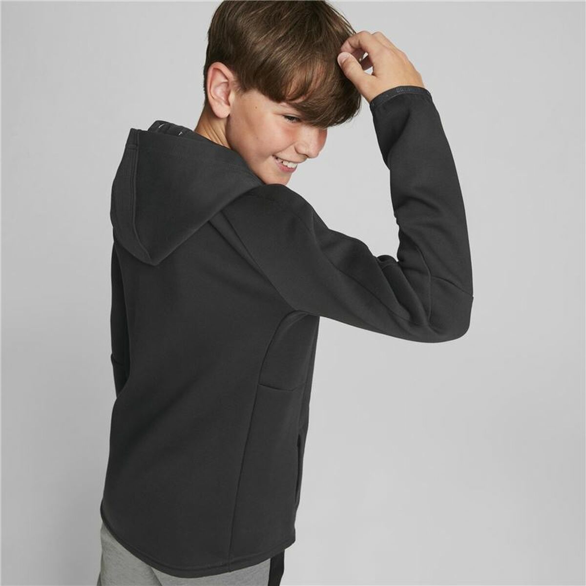 Uniseks Hoodie Puma Evostripe Youth Zwart