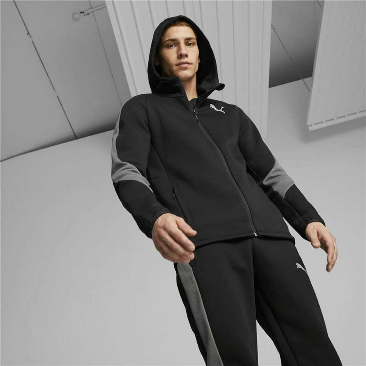 Heren Sportjas Puma Evostripe Zwart