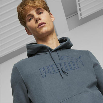 Herenhoodie Puma Essential Blauw