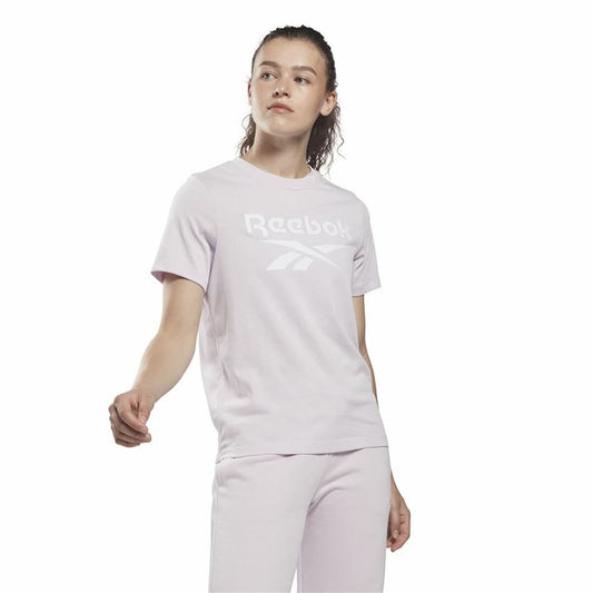 Dames-T-Shirt met Korte Mouwen Reebok Identity Licht Roze