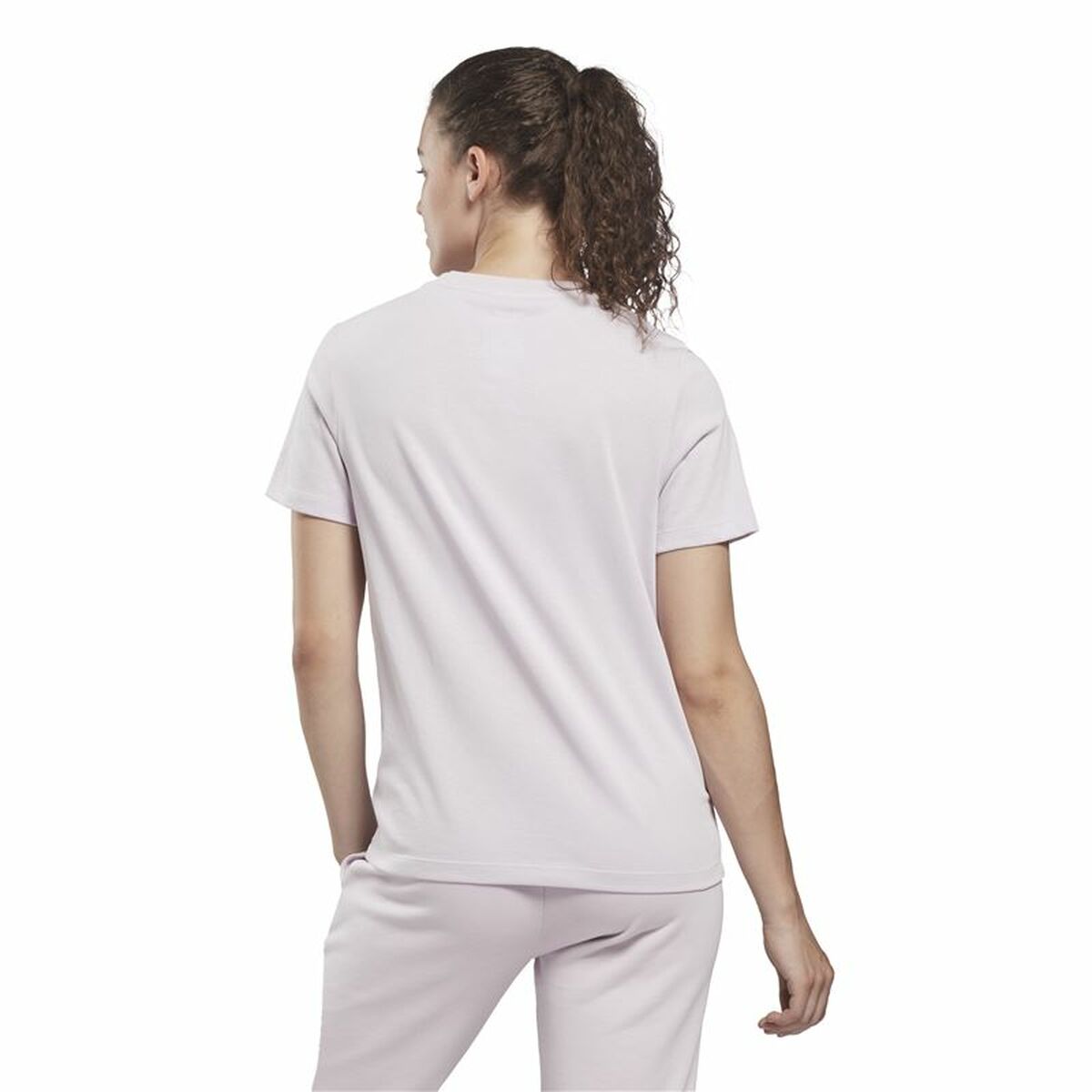Dames-T-Shirt met Korte Mouwen Reebok Identity Licht Roze