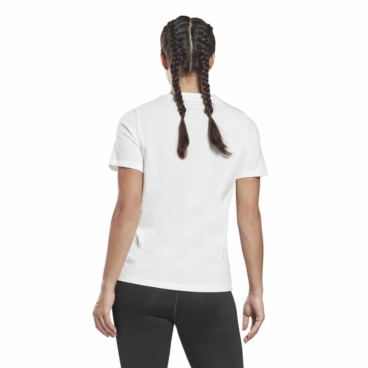 Dames-T-Shirt met Korte Mouwen Reebok Wit