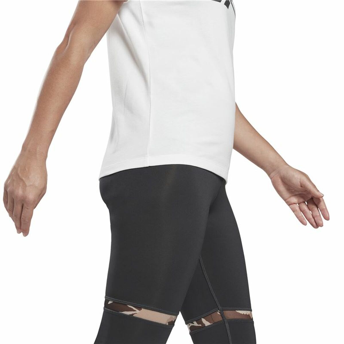 Dames-T-Shirt met Korte Mouwen Reebok Wit