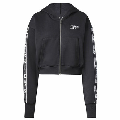 Sportjack voor dames Reebok Tape Pack Full Zip Zwart