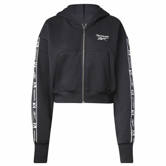 Sportjack voor dames Reebok Tape Pack Full Zip Zwart