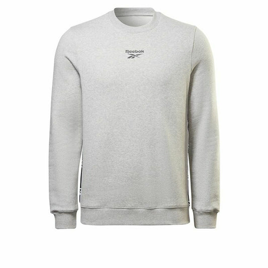 Herensweater zonder Capuchon Reebok Identity Tape Crew Grijs