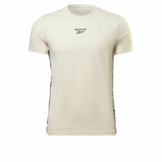 Heren-T-Shirt met Korte Mouwen Reebok Identity Tape Beige