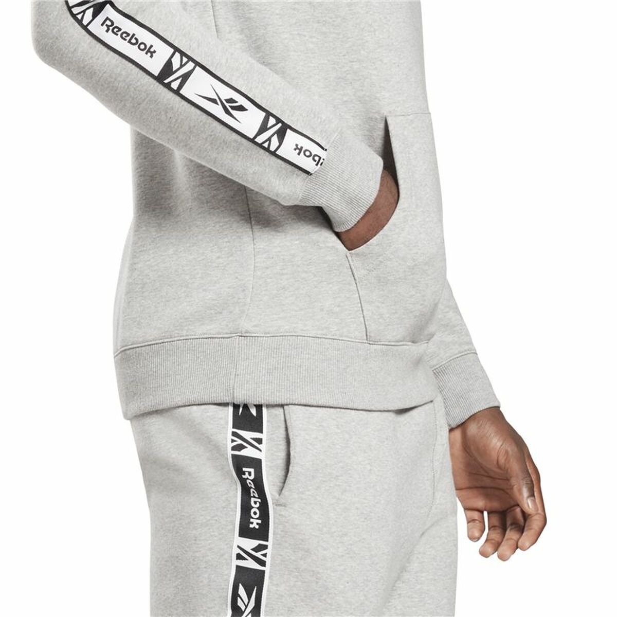 Herenhoodie Reebok RI Tape OTH Grijs