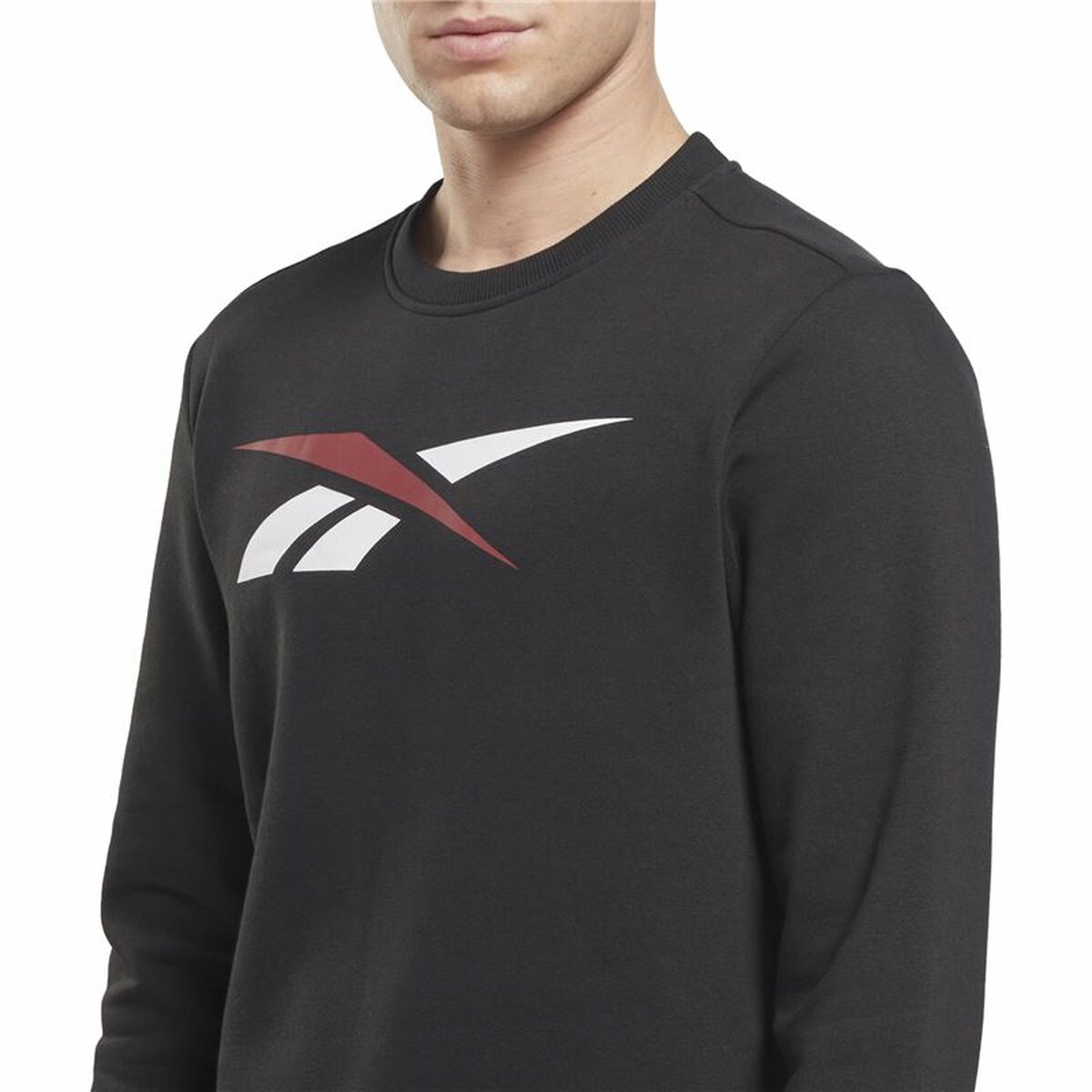 Herensweater zonder Capuchon Reebok Essentials Vector Zwart