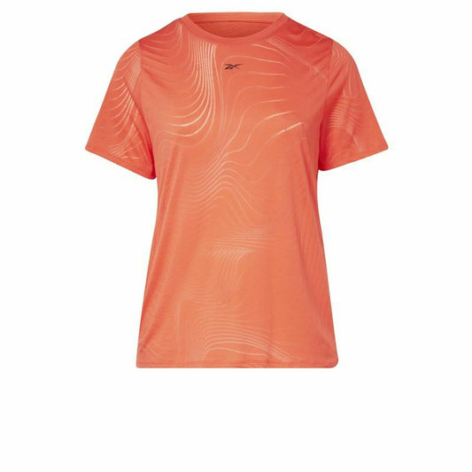 Dames-T-Shirt met Korte Mouwen Reebok Burnout Oranje