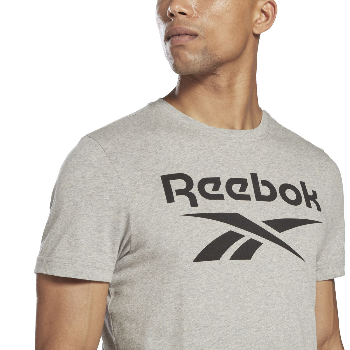 Heren-T-Shirt met Korte Mouwen Reebok BIG LOGO TEE HD4219 Grijs