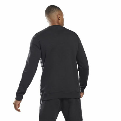 Herensweater zonder Capuchon Reebok RI Tape Crew Zwart