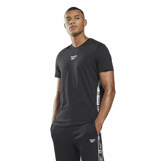 Heren-T-Shirt met Korte Mouwen Reebok Identity Zwart