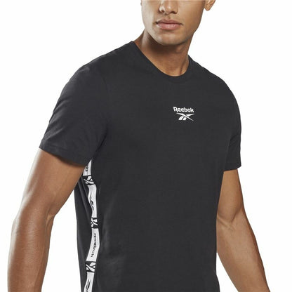 Heren-T-Shirt met Korte Mouwen Reebok Identity Zwart