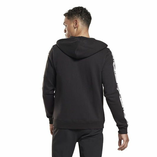 Heren Sportjas Reebok Identity Tape FZ Zwart