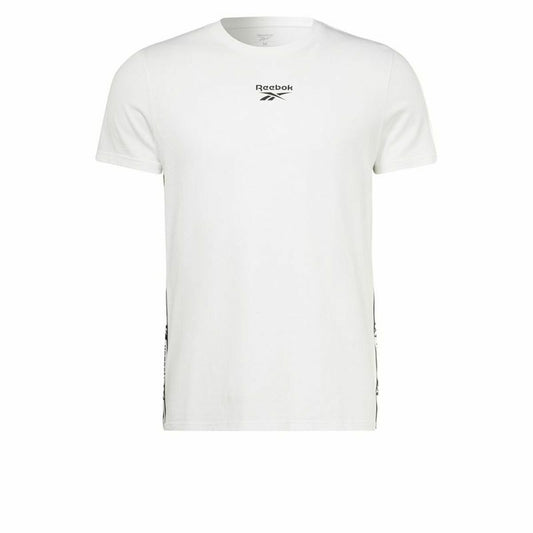 Heren-T-Shirt met Korte Mouwen Reebok Tape Wit