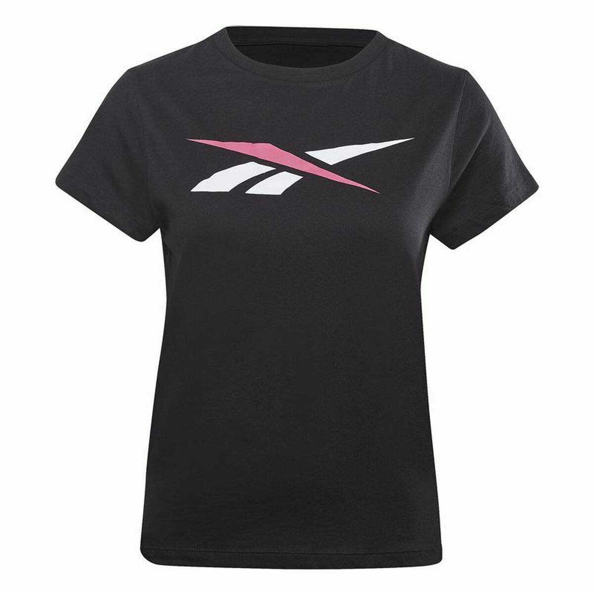 Dames-T-Shirt met Korte Mouwen Reebok Vector Zwart