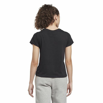 Dames-T-Shirt met Korte Mouwen Reebok Vector Zwart
