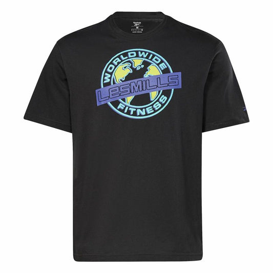 Heren-T-Shirt met Korte Mouwen Reebok Les Mills® Oversized Graphic Zwart