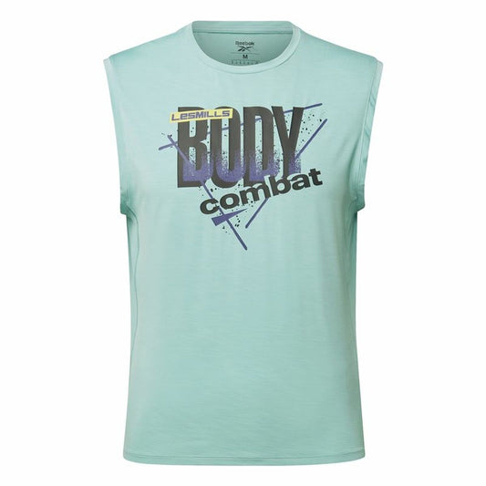 Heren Mouwloos T-shirt Reebok Les Mills® Bodypump® Activchill Blauw